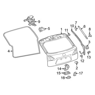 Lexus OE - Lift Gate - Gate & Hardware