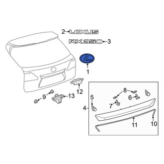 Lexus OE - Rear Deck Lid Emblem