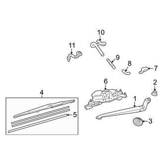 Lexus OE - Lift Gate - Wiper & Washer Components