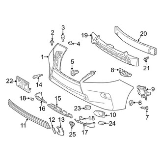Lexus OE - Front Bumper - Bumper & Components (W/O Sport Bumper)