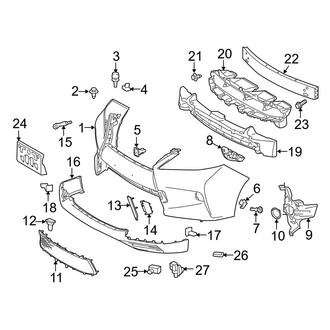 Lexus OE - Front Bumper - Bumper & Components (With Sport Bumper)