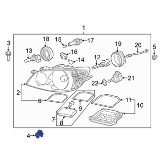 Lexus OE - Headlight Fastener Clip