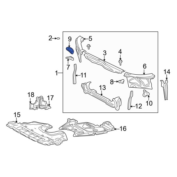 Radiator Support Bracket