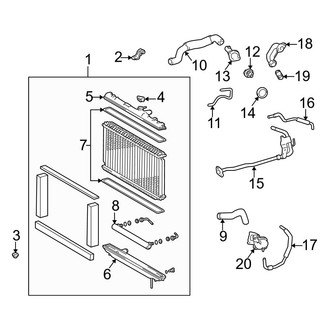 Lexus OE - Cooling - Radiator & Components