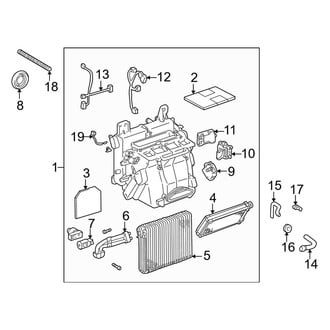 Lexus OE - Air Conditioner & Heater - Evaporator & Heater Components (3.0L)