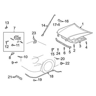 Lexus OE - Hood & Grille - Hood & Components