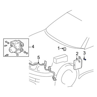 Lexus OE - ABS Control Module Bolt