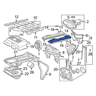Lexus OE - Left Engine Valve Cover