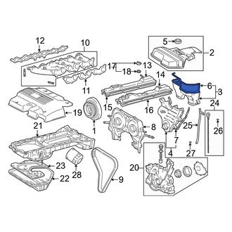 Lexus OE - Upper Engine Timing Cover Gasket