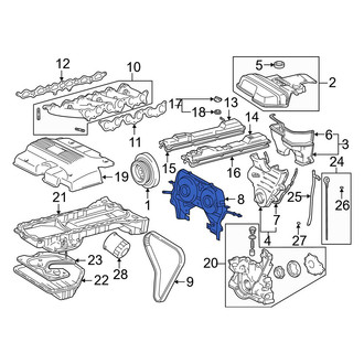 Lexus OE - Inner Upper Engine Timing Cover