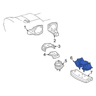 Lexus OE - Front Rearward Automatic Transmission Mount