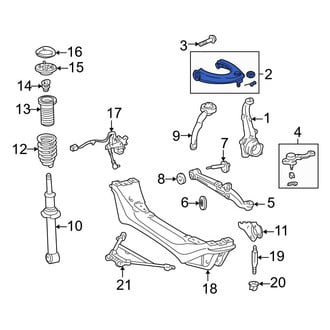 Lexus OE - Front Left Upper Suspension Control Arm