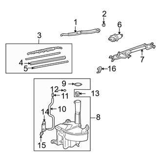 Lexus OE - Windshield - Wiper & Washer Components