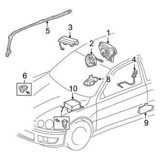 Lexus OE - Restraint Systems - Air Bag Components (Base)