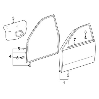 Lexus OE - Front Door - Door & Components