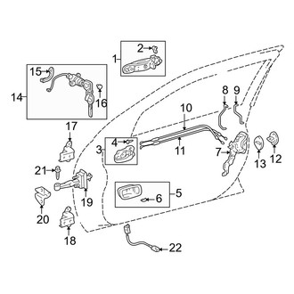 Lexus OE - Front Door - Lock & Hardware