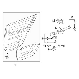 Lexus OE - Rear Door - Interior Trim