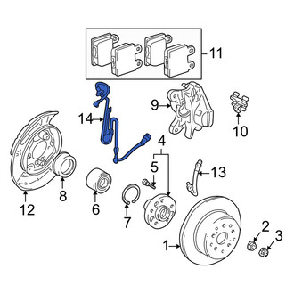 Lexus OE - Rear Right ABS Wheel Speed Sensor