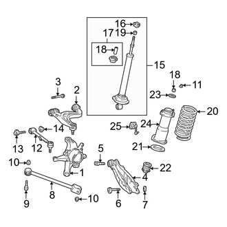 Lexus OE - Rear Suspension - Suspension Components