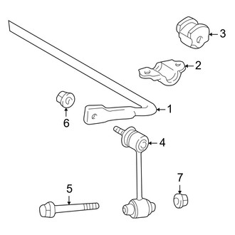 Lexus OE - Rear Suspension - Stabilizer Bar & Components (Base)