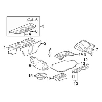 Lexus OE - Rear Body & Floor - Interior Trim (Sedan)