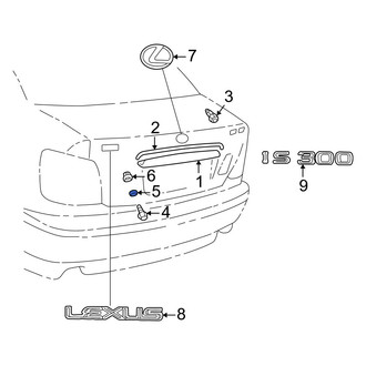 Lexus OE - Side Body Trim Protector Grommet