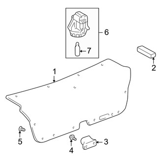 Lexus OE - Trunk Lid - Interior Trim