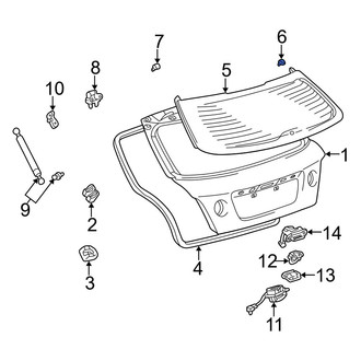 Lexus OE - Back Glass Spacer
