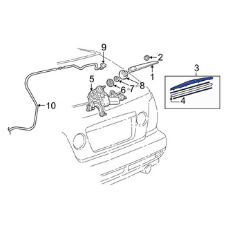 Lexus OE - Rear Wiper Blade