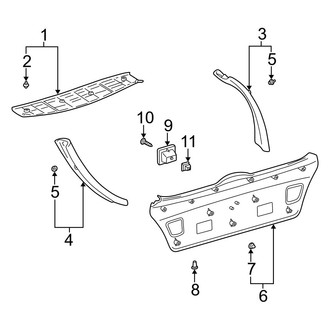Lexus OE - Lift Gate - Interior Trim (Wagon)