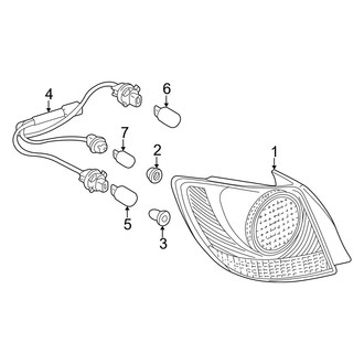 Lexus OE - Rear Lamps - Combination Lamps (On Body), (Wagon)