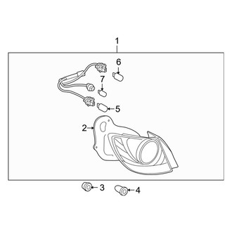 Lexus OE - Rear Lamps - Combination Lamps (On Body), (Wagon)
