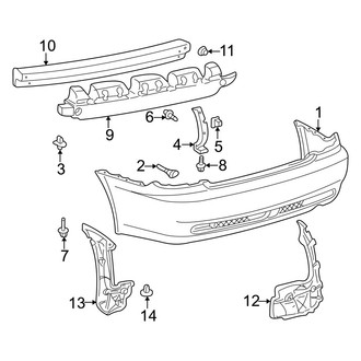 Lexus OE - Rear Bumper - Bumper & Components (Wagon)