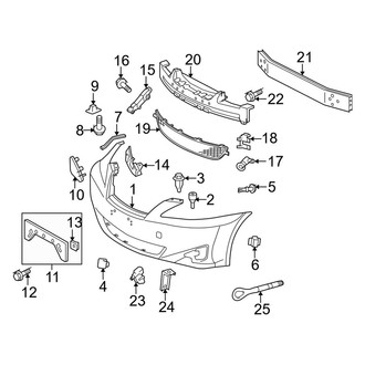 Lexus OE - Front Bumper & Grille - Bumper & Components