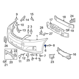 Lexus OE - Lower Bumper Cover Retainer