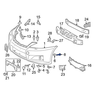 Lexus OE - Bumper Cover Retainer