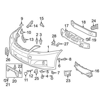 Lexus OE - Front Bumper & Grille - Bumper & Components