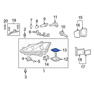 Lexus OE - Headlight Seal