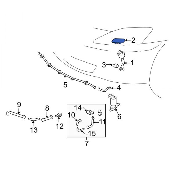 Headlight Washer Nozzle