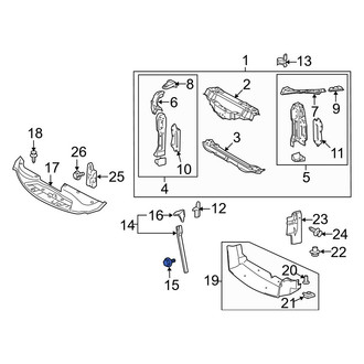 Lexus OE - Hood Latch Support Bolt