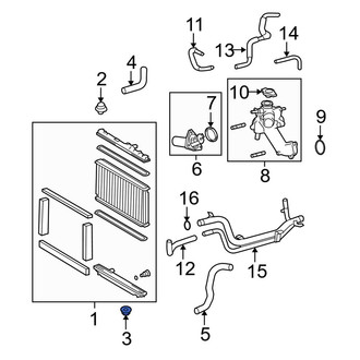 Lexus OE - Lower Radiator Insulator