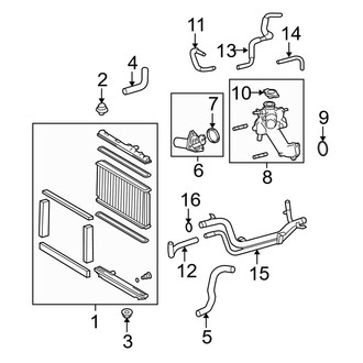 Lexus OE - Cooling - Radiator & Components (Base)