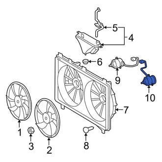 Lexus OE - Left Engine Cooling Fan Motor