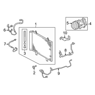 Lexus OE - Air Conditioner & Heater - Condenser, Compressor & Lines