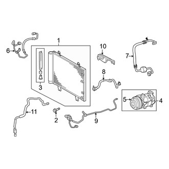 Lexus OE - Air Conditioner & Heater - Condenser, Compressor & Lines