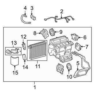 Lexus OE - Air Conditioner & Heater - Evaporator & Heater Components (Base)