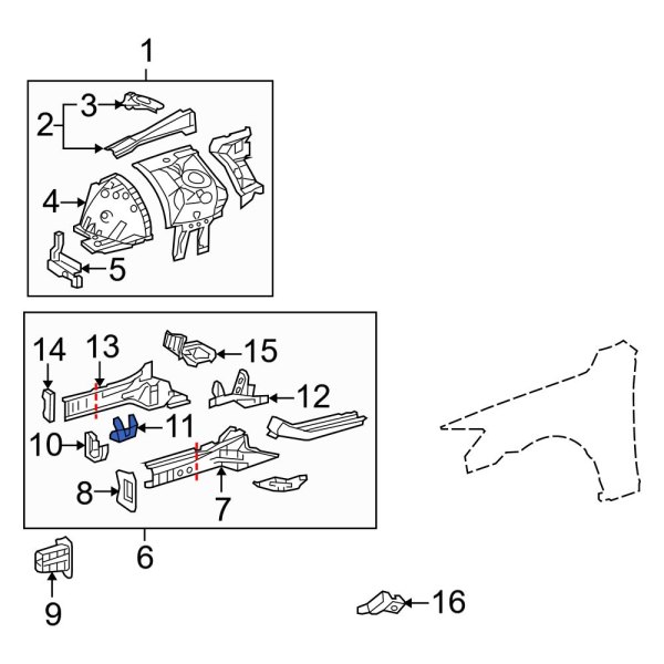 Frame Side Member Bracket