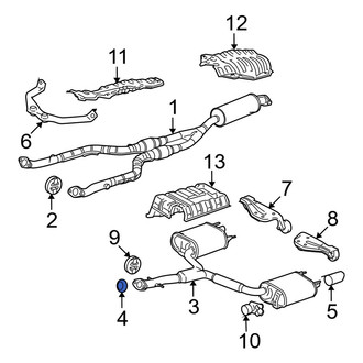Lexus OE - Rear Exhaust Muffler Gasket