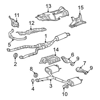 Lexus OE - Exhaust System - Exhaust Components