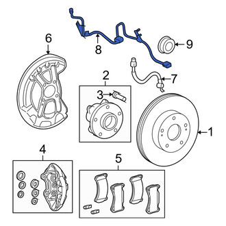 Lexus OE - Front Right ABS Wheel Speed Sensor Wiring Harness